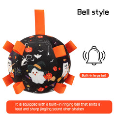 Dog Bell Sound Football Toy Interactive Outdoor Training Squeaky Pet Ball
