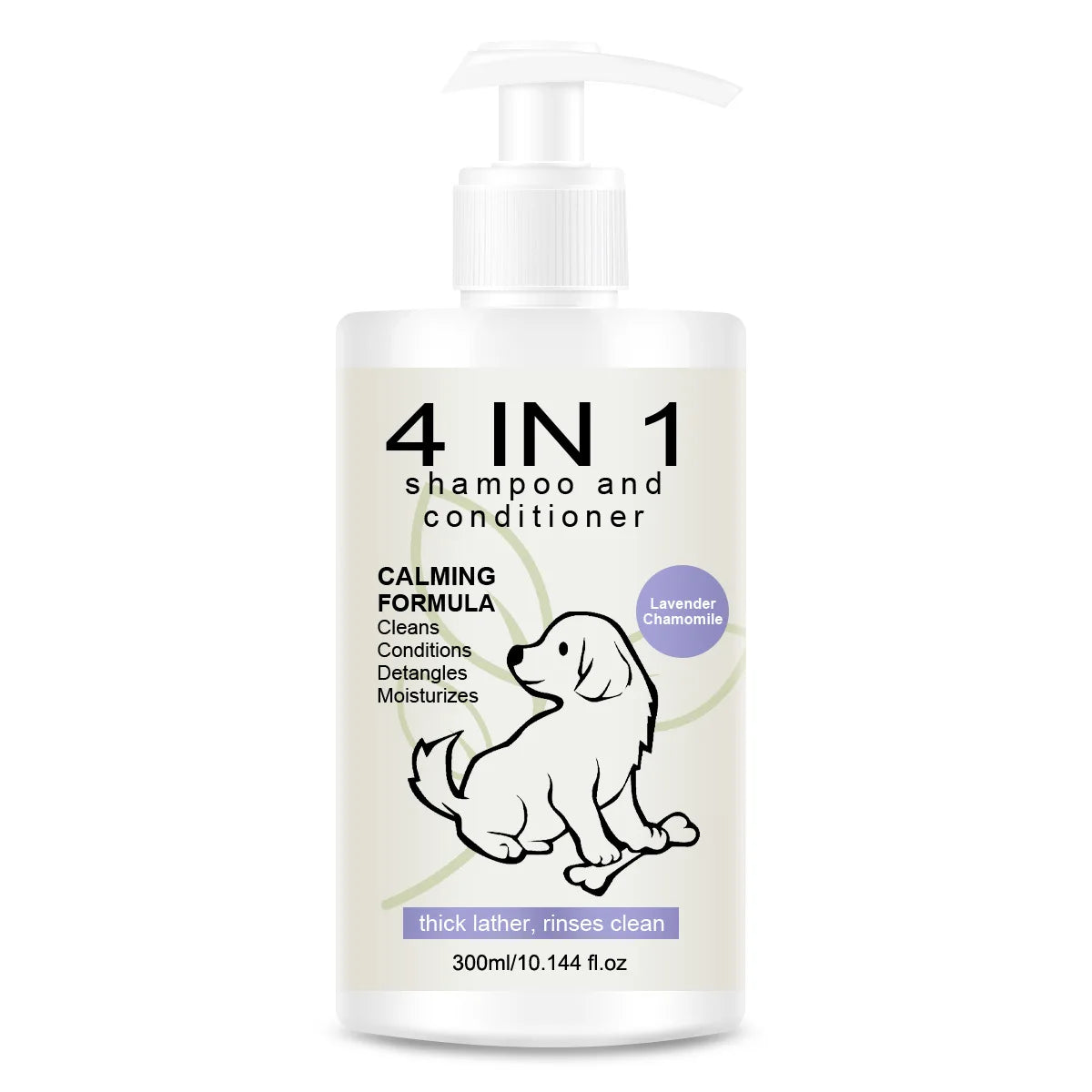 4 In 1 Pet Shampoo Conditioner Clean Fresh Coat Care Formula