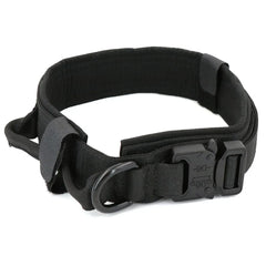 Adjustable Tactical Dog Collar Nylon Heavy Duty Metal Buckle Training Medium Large