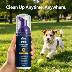 Portable Waterless Pet Foam Shampoo No Rinse Coat Cleansing Mousse Gentle