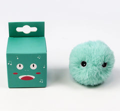 Smart Interactive Cat Ball Plush Electric Catnip Touch Squeaky Toy Training