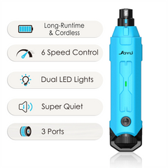 Rechargeable Dog Nail Grinder Six Speed Quiet Electric Pet Nail Trimmer