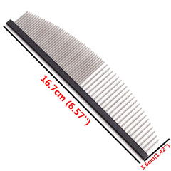 Aluminum Handle Pet Grooming Comb Colorful Dog Cat Detangling Brush Tool