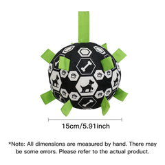 Dog Bell Sound Football Toy Interactive Outdoor Training Squeaky Pet Ball