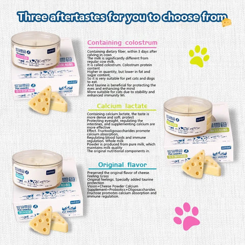 Freeze Dried Cheese Pet Treats High Calcium Digestive Support Daily Snacks