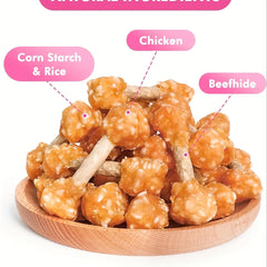 Chicken Dumbbell Dog Treats High Protein Natural Training Chews for Dogs