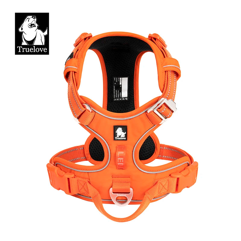No Pull Reflective Dog Harness Adjustable Step-In Nylon Control Comfortable Truelove