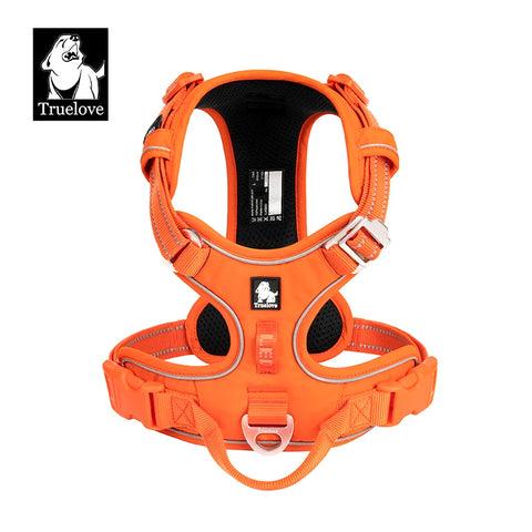 No Pull Reflective Dog Harness Adjustable Step-In Nylon Control Comfortable Truelove
