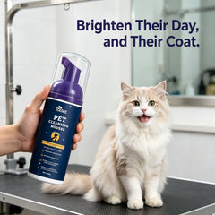 Portable Waterless Pet Foam Shampoo No Rinse Coat Cleansing Mousse Gentle