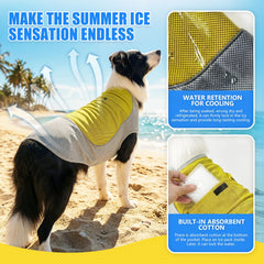 Cooling Dog Shirt Breathable Sun Protection Reflective Summer Pet Vest