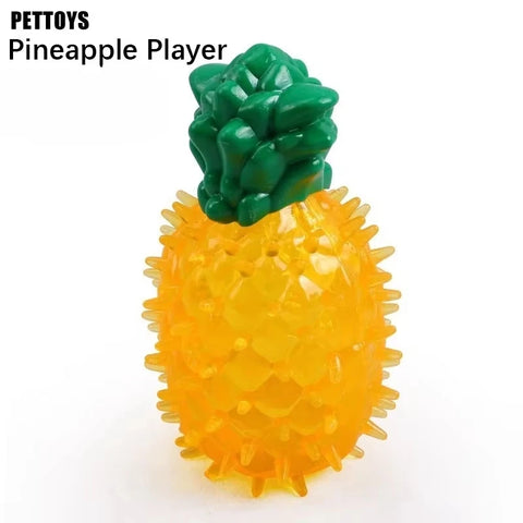 Pet Cooling Chew Toy Reusable Frozen Pineapple Teething Summer Dog Cats