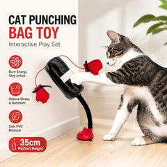 Interactive Cat Boxing Toy Durable Training Play Entertainment Exercise Accessory Fun