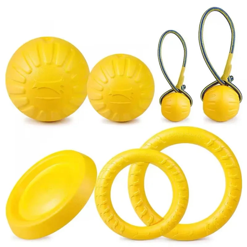 Dog Toy Set Frisbee Ball Tug Rope Interactive Chew Toys Bundle