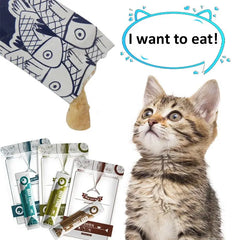 Cat Wet Food Strips Tuna Cod Beef Protein Snack Pouches Daily