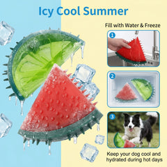 Pet Cooling Chew Toy Reusable Frozen Pineapple Teething Summer Dog Cats
