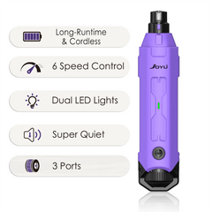 Rechargeable Dog Nail Grinder Six Speed Quiet Electric Pet Nail Trimmer
