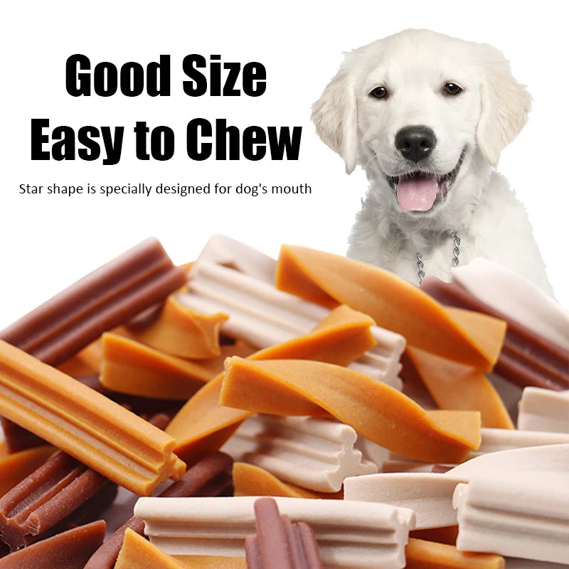 Dog Teething Sticks Mixed Flavor Dental Chews Training Reward Treats 120g