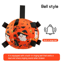 Dog Bell Sound Football Toy Interactive Outdoor Training Squeaky Pet Ball
