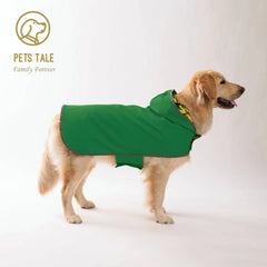Double Layer Yellow Dog Raincoat Two Way Wear Waterproof Pet Jacket
