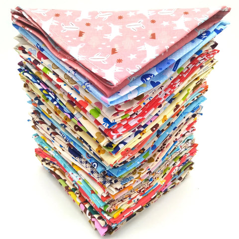 10pcs Cotton Dog Bandana Set S M L XL Puppy Bib Scarf