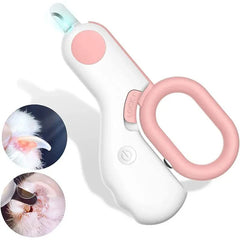 LED Pet Nail Clipper Safety Lock Professional Dog Cat Claw Trimmer