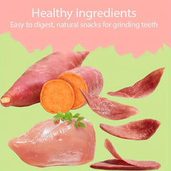Chicken Duck Wrapped Sweet Potato Dog Training Treats Healthy Chewy Snacks