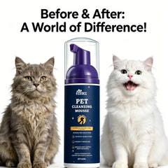 Portable Waterless Pet Foam Shampoo No Rinse Coat Cleansing Mousse Gentle