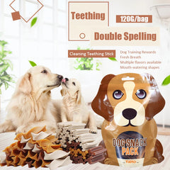 Dog Teething Sticks Mixed Flavor Dental Chews Training Reward Treats 120g