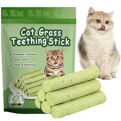 Cat Grass Teeth Grinding Sticks Hairball Control Digestive Cat Treats Daily